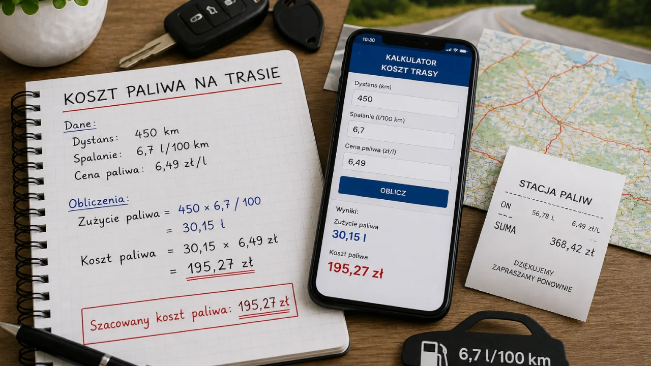 Jak obliczyć koszt paliwa na trasie? Wzór, przykłady i kalkulator